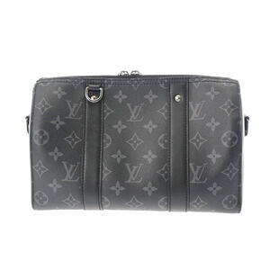 Louis Vuitton Monogram Eclipse Black City Keepall Gray Canvas Shoulder Bag